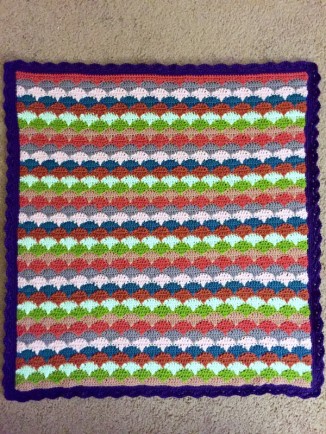crochet clamshell blanket: ta-da!